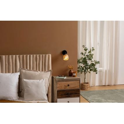 Atmosphera - Sienas virziengaismeklis LIO 1xE27/25W/230V bambuss