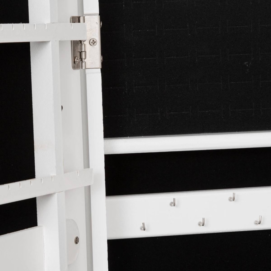 Atmosphera - Stāvošs spogulis ar rotaslietu kasti KRISTIN 146,8x37 cm balts