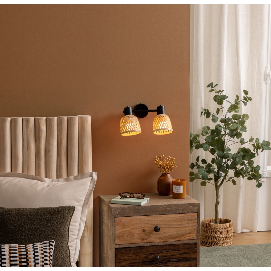 Atmosphera - Virziena gaismeklis LIO 2xE27/25W/230V bambuss