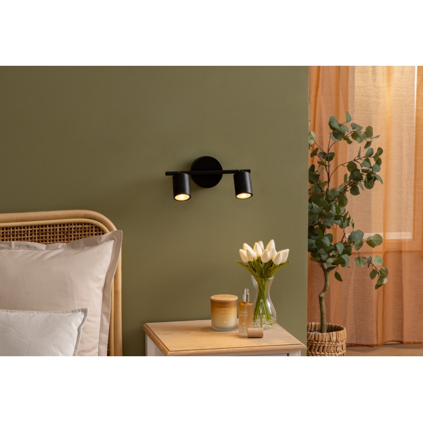 Atmosphera - virziena gaismeklis VICO 2xGU10/25W/230V melns