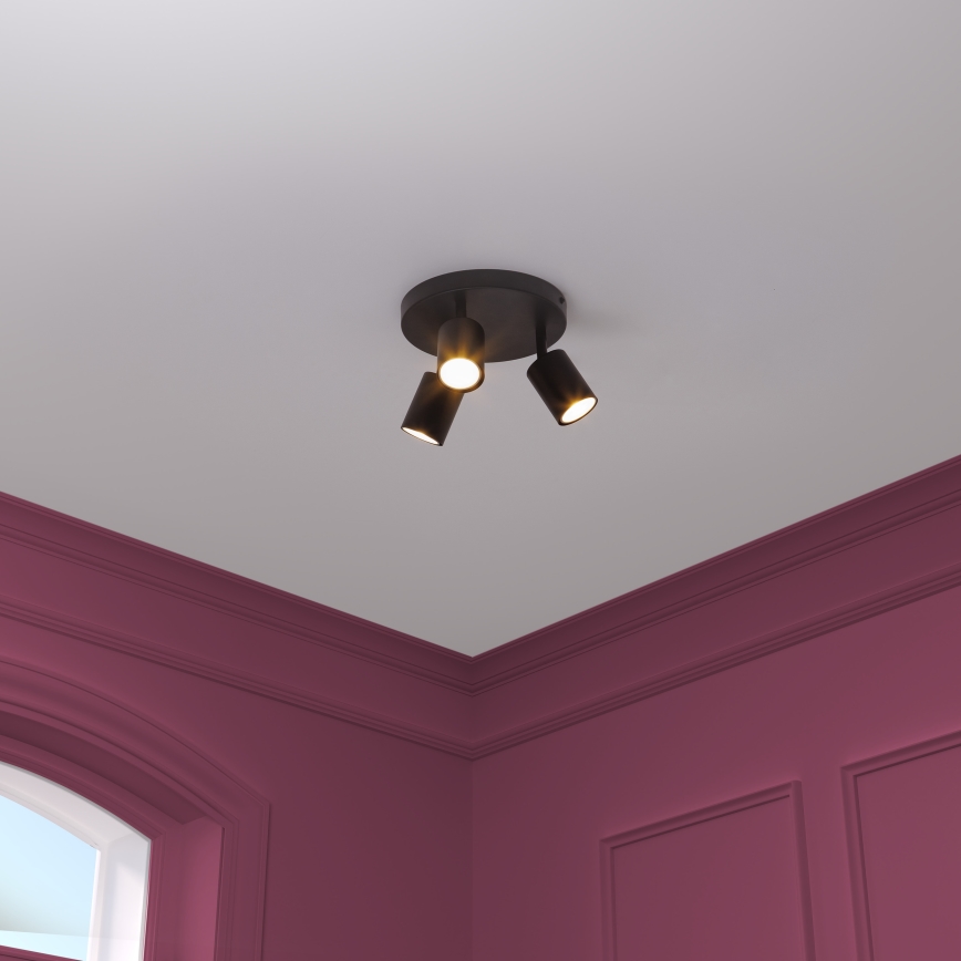 Atmosphera - Virziena gaismeklis VICO 3xGU10/25W/230V melns
