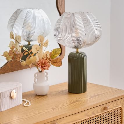 Atmosphera - Za galda lampu PHYLAS 1xE14/40W/230V zaļa
