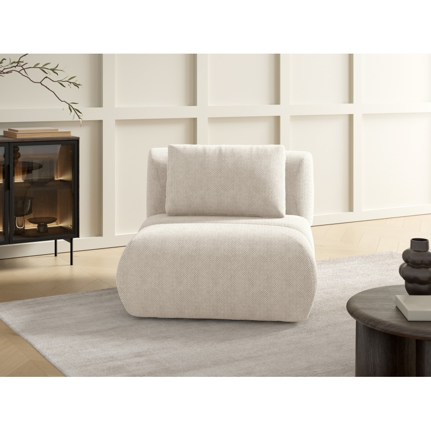 Atpūtas krēsls FANO krēmkrāsā