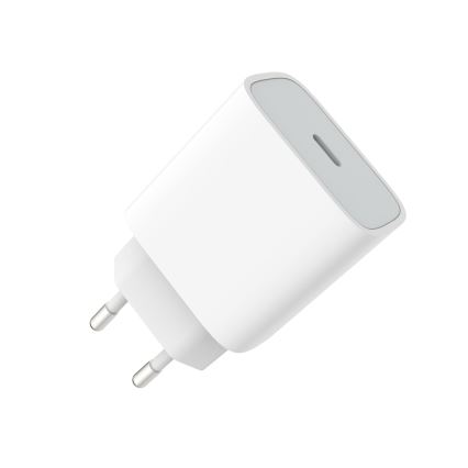 Ātrās uzlādes adapteris Power Delivery 20W USB-C balta