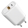 Ātrās uzlādes adapteris Power Delivery 30W USB-C + USB-A balta