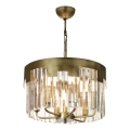 Atslēga gaisma CRYSTALLINE 6xE27/40W/230V bronza