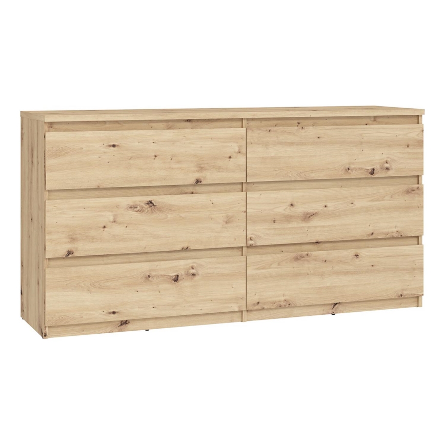 Atvilktņu komode MAO, artisānā ozola apdare