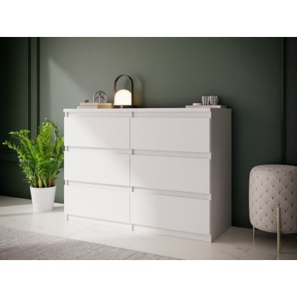 Atvilktņu komode MAO, balta