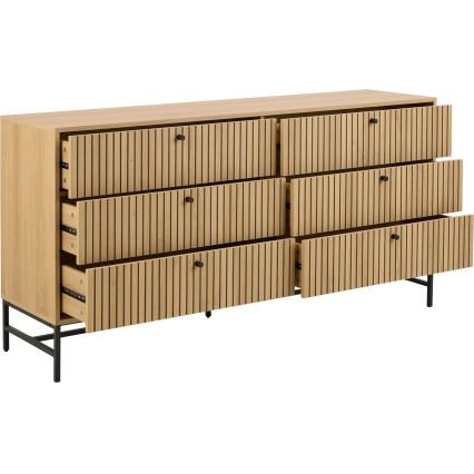 Atvilktņu komode OLIVIA, ozols