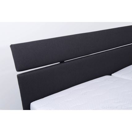 Auduma gulta ar uzglabāšanas vietu bez matrača ALIS 160x200 cm antracīts