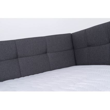 Auduma gulta ar uzglabāšanas vietu bez matrača MARIA PETITE 120x200 cm pelēka