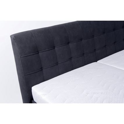 Auduma gulta ar uzglabāšanas vietu bez matrača VIOLET 160x200 cm antracīts