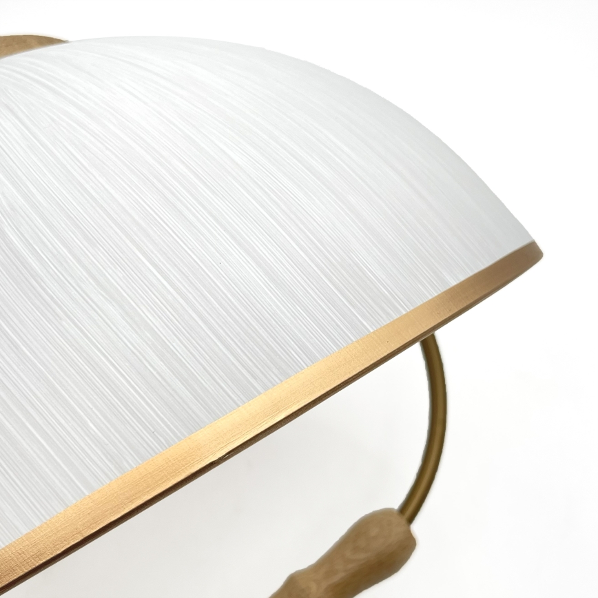 Augstuma regulējamā lustra RAMONA 1xE27/60W/230V brūna/balta/ozols