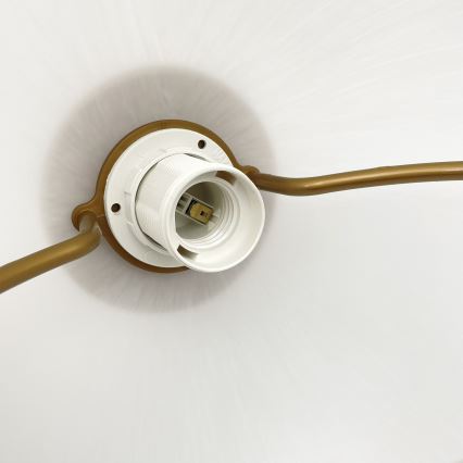 Augstuma regulējamā lustra RAMONA 1xE27/60W/230V brūna/balta/ozols