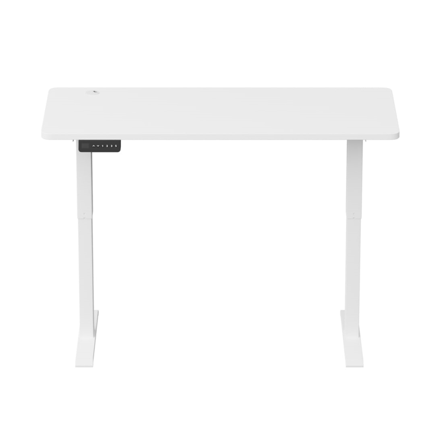 Augstumu regulējams rakstāmgalds LEVANO 140x60 cm balta