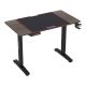 Augstumu regulējams spēļu galds CONTROL 110x60 cm brūna/melna