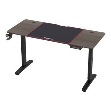 Augstumu regulējams spēļu galds CONTROL 140x60 cm brūna/melna