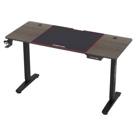 Augstumu regulējams spēļu galds CONTROL 140x60 cm brūna/melna