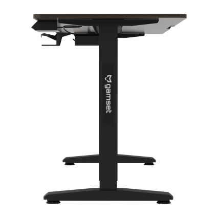 Augstumu regulējams spēļu galds CONTROL 140x60 cm brūna/melna