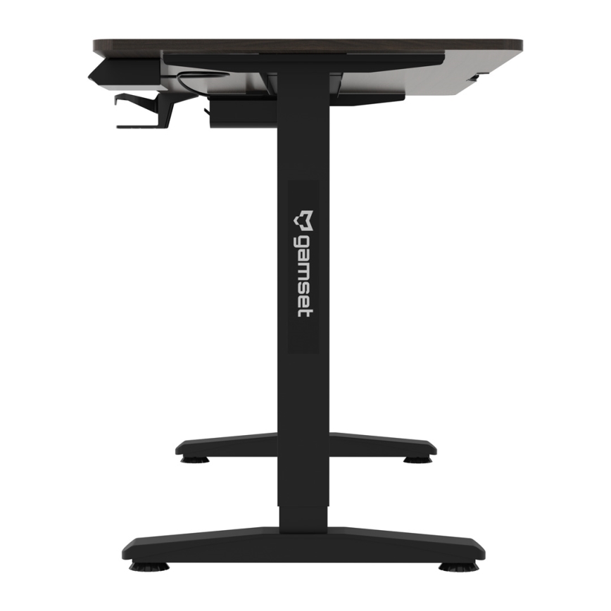 Augstumu regulējams spēļu galds CONTROL 140x60 cm brūna/melna