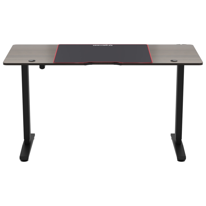 Augstumu regulējams spēļu galds CONTROL 140x60 cm brūna/melna