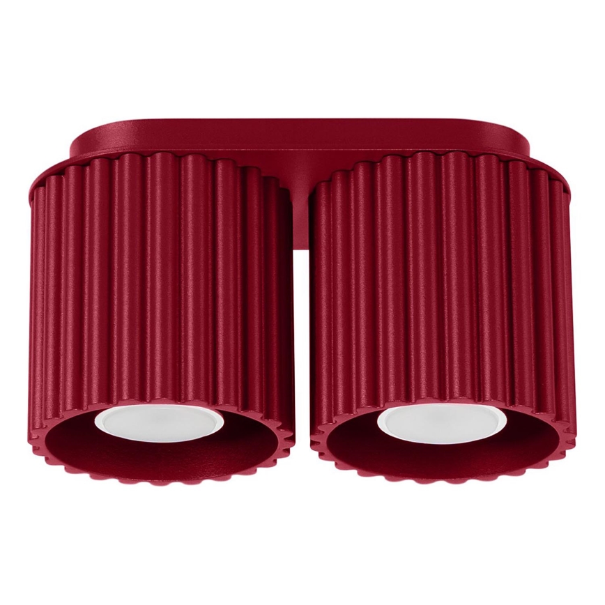AURA akcenta gaismeklis 2xGU10/10W/230V, sarkans