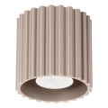 AURA virziena gaismeklis 1xGU10/10W/230V Ø 10 cm, taupe