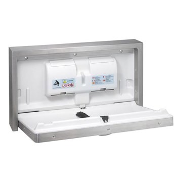 Autiņu maiņas galds 90x52 cm nerūsējošā tērauda/sudraba