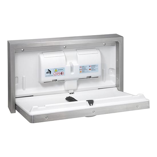 Autiņu maiņas galds 90x52 cm nerūsējošā tērauda/sudraba