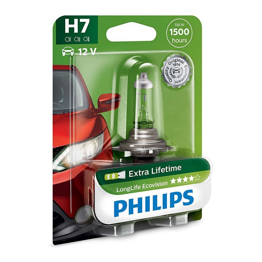 Auto spuldze Philips ECOVISION 12972LLECOB1 H7 PX26d/55W/12V