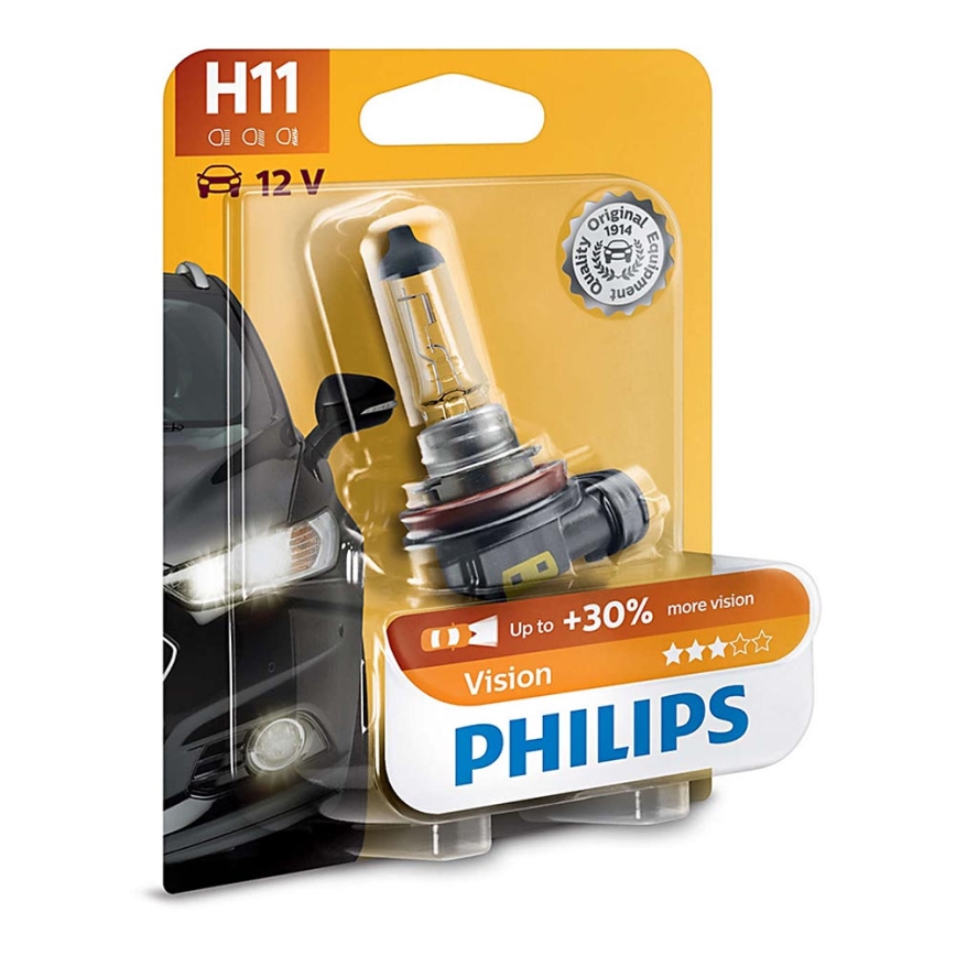 Auto spuldze Philips VISION 12362PRB1 H11 PGJ19-2/55W/12V 3200K