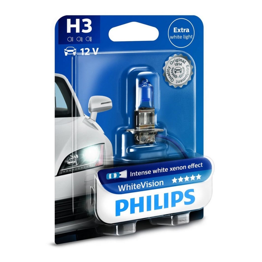 Auto spuldze Philips WHITE VISION 12336WHVB1 H3 PK22s/55W/12V