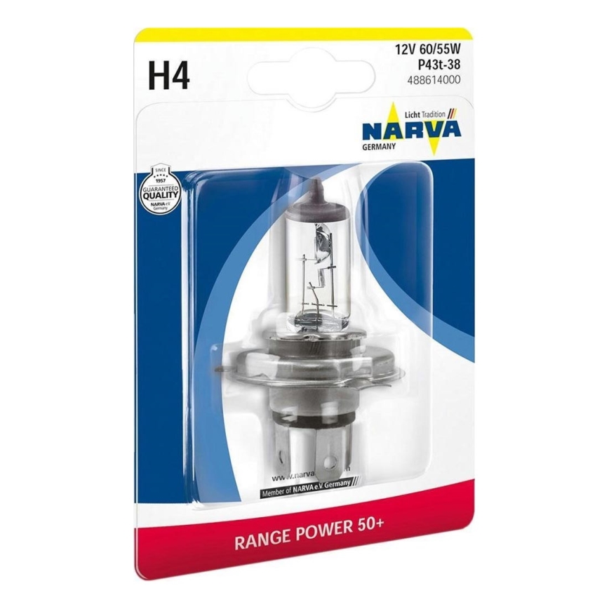 Auto spuldzes H4 P43t-38/60/55W/12V - Narva 48861RPNVAB1