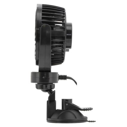 Auto ventilators ar piesūcekni 7W/12V melns