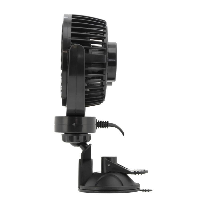 Auto ventilators ar piesūcekni 7W/12V melns