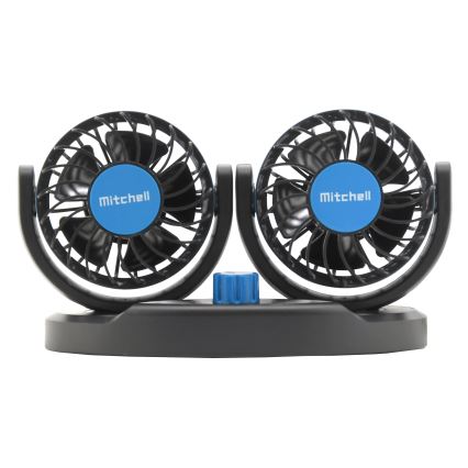 Automašīnas paneļa ventilators ar USB 3W/5V melna