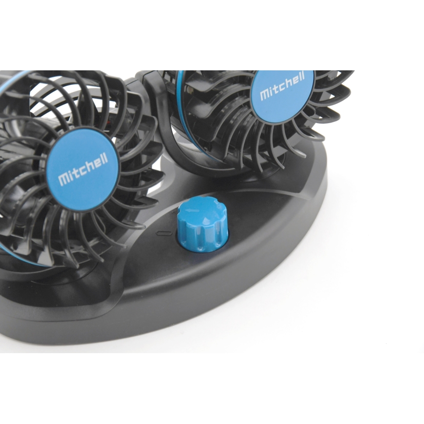 Automašīnas paneļa ventilators ar USB 3W/5V melna