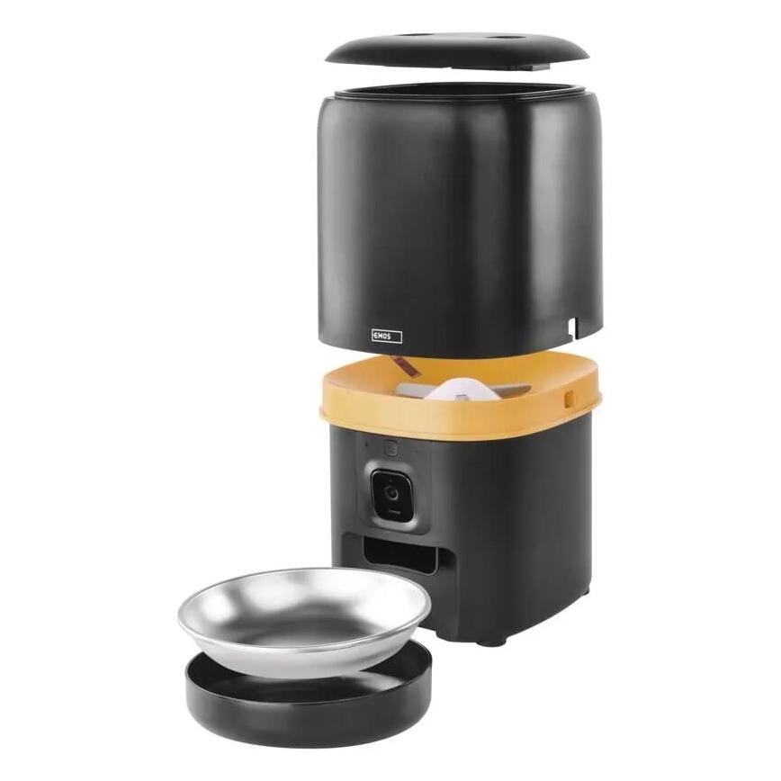Automātisks barības dozators ar mikrofonu un kamera 4l/5V/3xD Wi-Fi