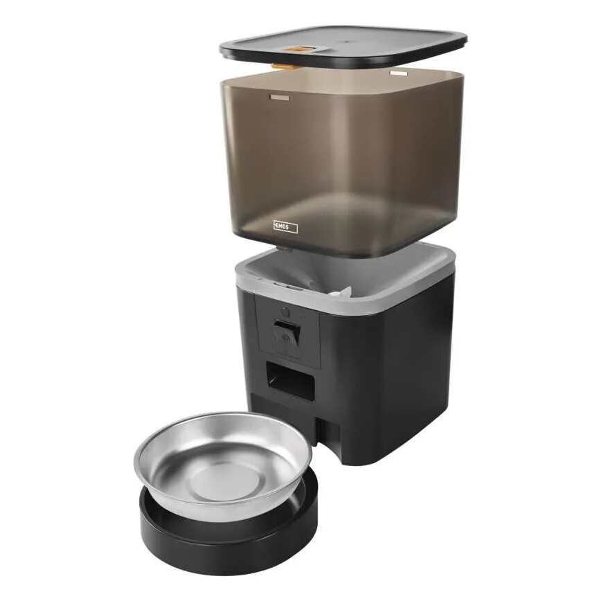 Automātisks barības dozators ar mikrofonu un kamera 6l/5V/4xAA Wi-Fi