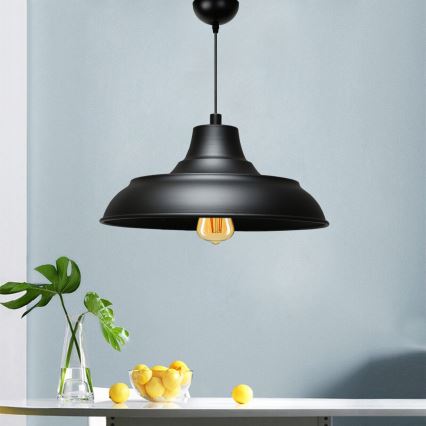 AYD piekārta lampa 1xE27/40W/230V melna