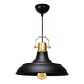 AYD piekārta lampa 1xE27/40W/230V melna/zelta