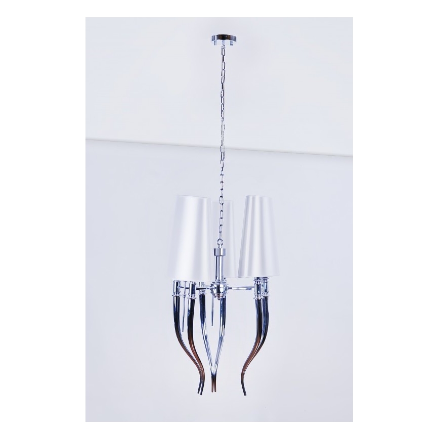 Azzardo AZ0028 - Lustra uz auklas DIABLO 6xE14/11W/230V balta