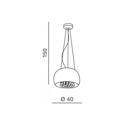 Azzardo AZ0699 - Lustra ar auklu BURN 5xG9/40W/230V