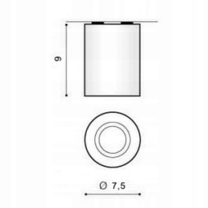 Azzardo AZ1054 - Griestu gaismeklis BORIS 1xGU10/50W/230V