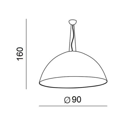 Azzardo AZ1402 - Lustra uz auklas MAGMA 4xE27/60W/230V