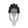 Azzardo AZ1417 - Lustra uz ķēdes DIABLO 12xE14/11W/230V melna