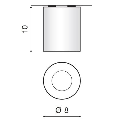 Azzardo AZ2558 - Āra griestu gaismeklis ARO 1xGU10/50W/230V IP54