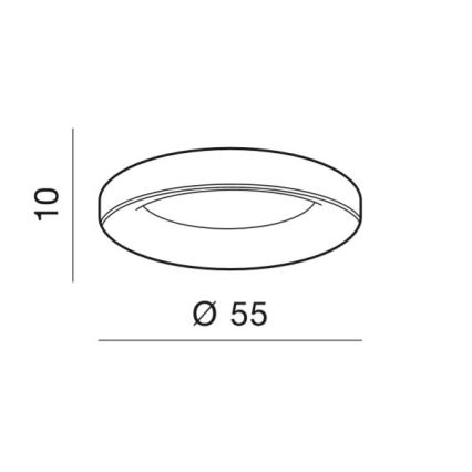 Azzardo AZ2726 - LED griestu gaismeklis SOVANA 1xLED/50W/230V+ Tālvadības pults