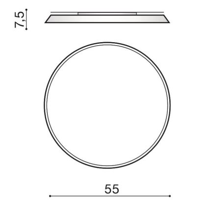 Azzardo AZ2739 - LED griestu gaismeklis CORTONA LED/50W/230V 4000K