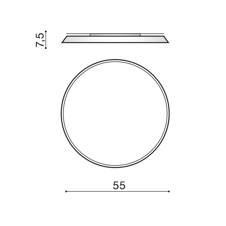 Azzardo AZ2739 - LED griestu gaismeklis CORTONA LED/50W/230V 4000K